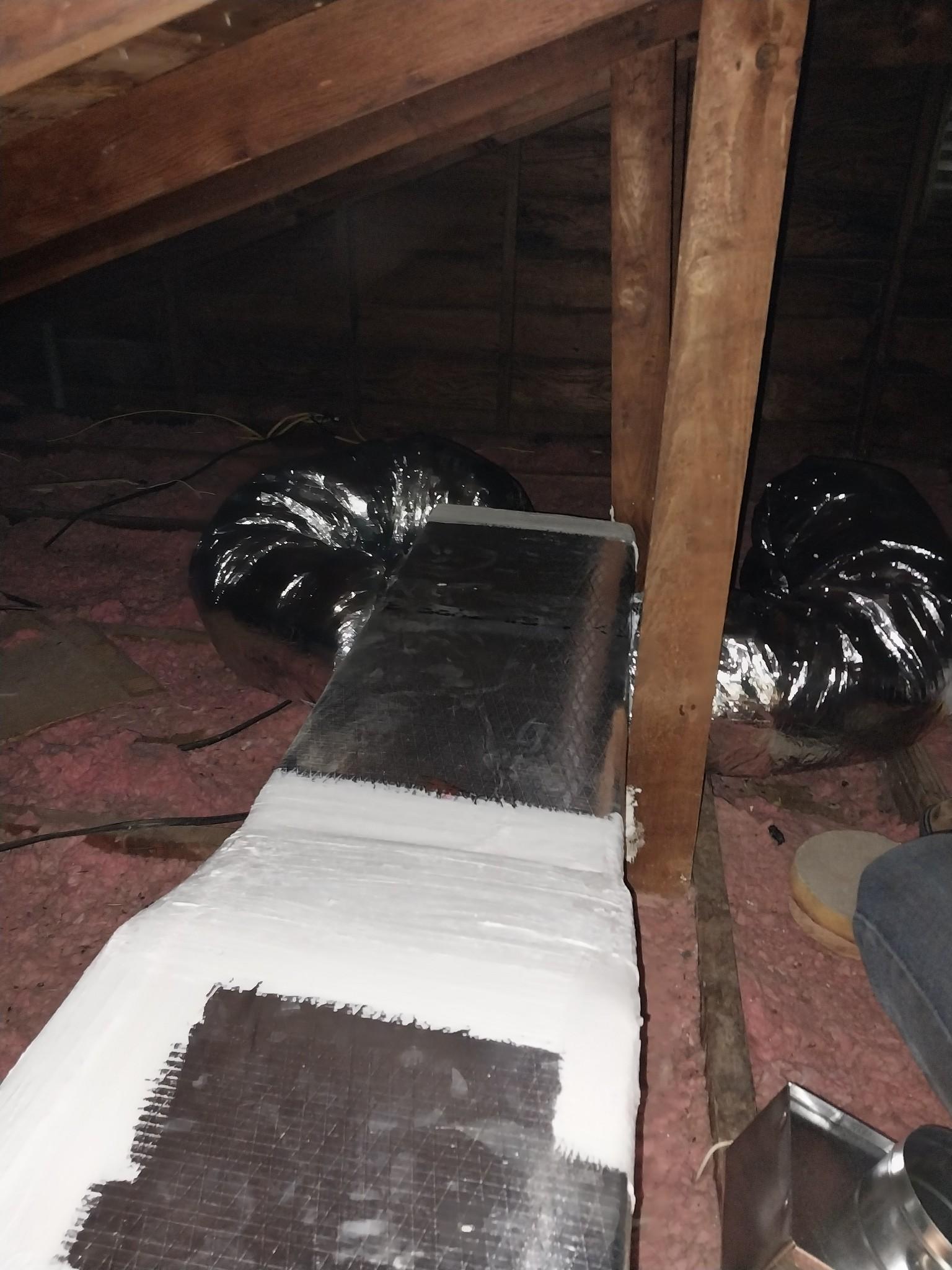 Attic duct work